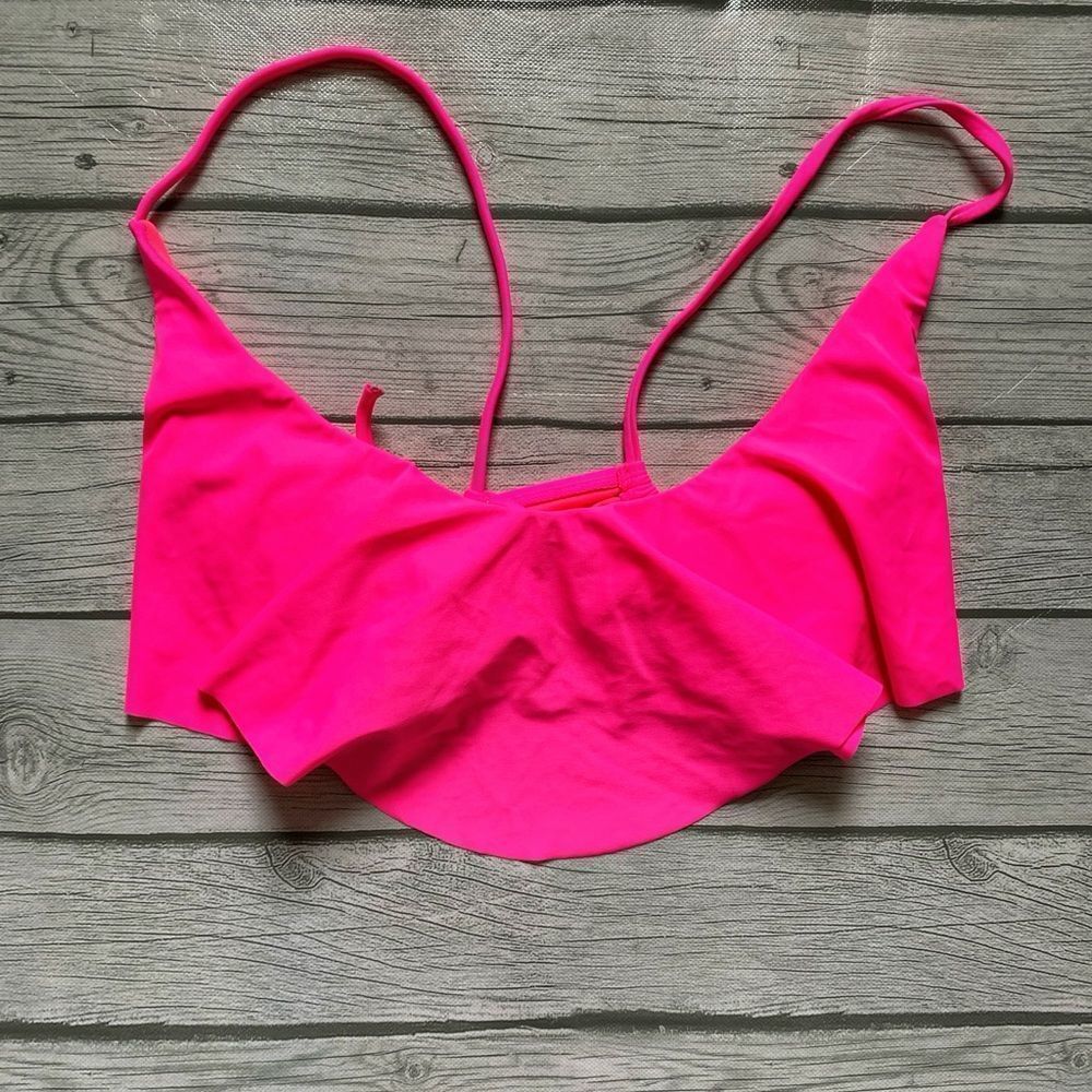 Xhilaration hot pink swimsuit top large